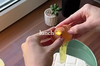create a ugc video for beverages and food