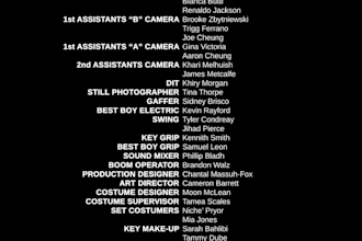produce end credits for your production