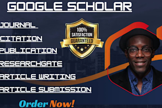 write and publish your article on google scholar  peer reviewed journal citation