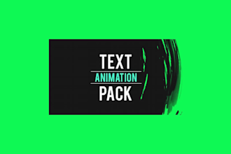 create custom kinetic typography animate video in 24 hours