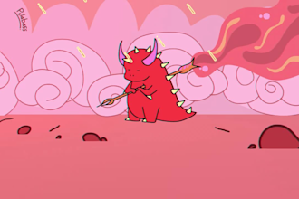 create simple looping 2d animation illustration