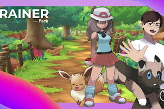 create you as a anime style pokemon trainer