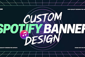 design a professional spotify banner to enhance your profile