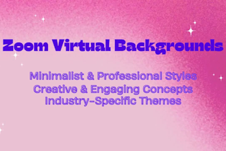 design a zoom virtual background for professionals