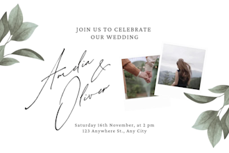 do custom wedding invitation, baby shower invitation or birthday invitaion