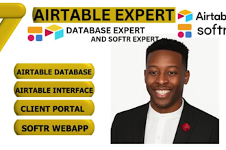 setup airtable database airtable interface softr webapp client portal mobile app