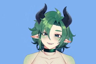 do vtube commission live2d 3d vtuber model rig vrchat anime vseeface dakimakura