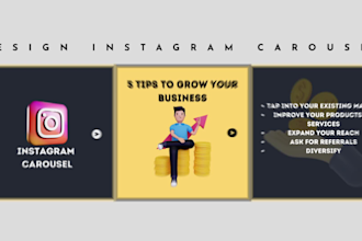 design attractive instagram carousel posts