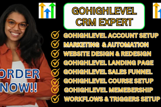 be gohighlevel expert gohighlevel website landing page automation sales funnel