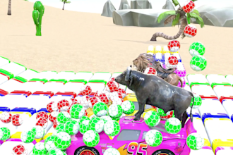 create 3d animal crossing fountain animation one video 25