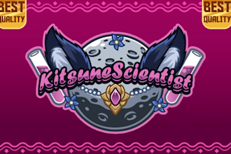 make logo for vtuber and streamer with free banner