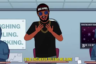 create 2d cartoon music video, 2d music video, 2d animation