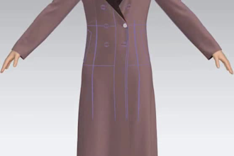 ladies romper sewing pattern clo 3d fitting