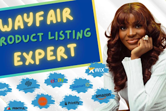 list and upload product listings to walmart shopify etsy squarespace wix amazon