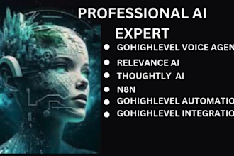 professionally build relevance ai, thoughtly ai, n8n and ghl automations