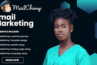setup mailchimp email marketing campaign automation setup email template design