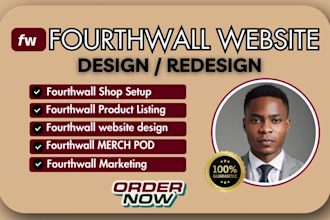 setup fourth wall shop fourthwall website design fourthwall merch pod store