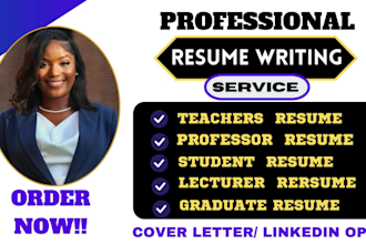 write teachers professors lecturers education student graduate college resume