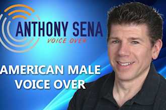 record a professional american male voice over