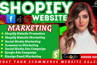 shopify social media marketing, boost sales ecommerce website virtual assistance