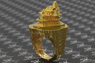 create 3d custom jewelry pendant for 3d printing