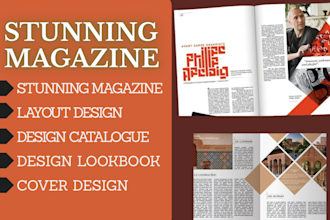 design stunning magazine product catalog layout design lookbook design catalogue