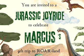 design fun and colorful birthday invitations, thank you cards and signs
