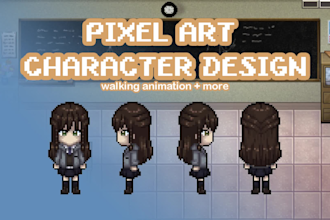 design rpg style pixel sprites for your character