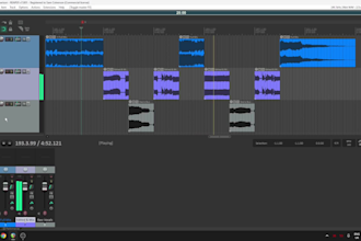 edit and tune your audio, drums, vocals, voiceover, intruments etc