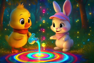 create 3d ai cartoon animation , pixar style images