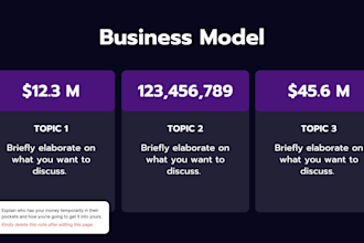 design creative and innovative business presentation slides