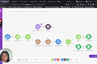 create custom automations  for you using make or integromat