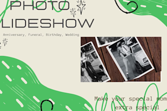 create a photo slideshow of your memories
