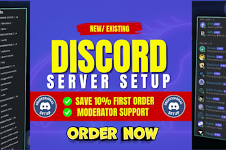 be your discord server specialist and community moderator