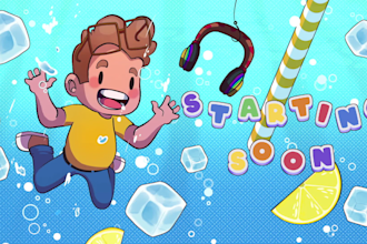 create a cute animated twitch overlay for your stream