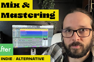 mix and mastering for your indie alternative track