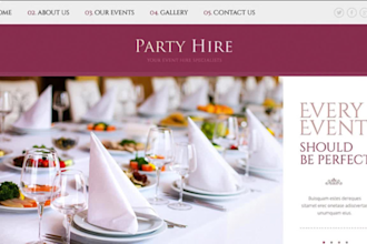 build professional wedding event photography portfolio website, website design