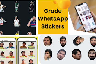 create fun and unique animated whatsapp stickers of you