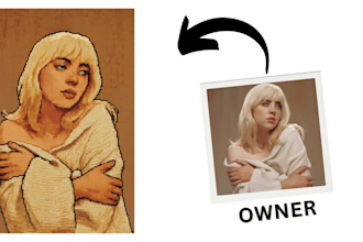 draw a custom pixel art portrait in retro style