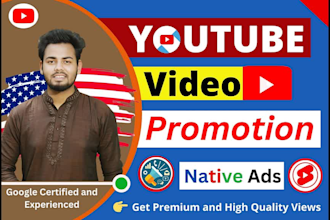 do organic youtube video promotion for your channel video