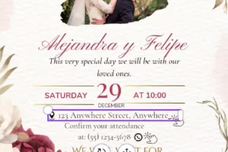 wedding invitation letter, digital wedding letter