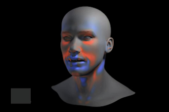 model and sculpt 3d realistic character, 3d metahuman character, facial rigging