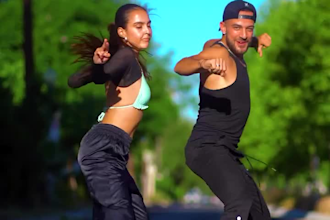 make a tiktok dance video with an afrobeat to your music