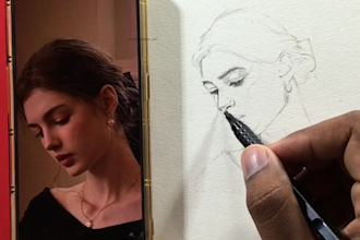 make pencil drawing or sketch of your  reference photo