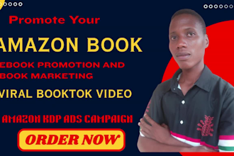 do viral book or ebook promotion booktok video amazon kdp ads ebook marketing