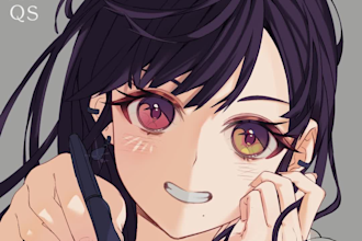 draw your icon, oc, vtuber, roblox avatar in anime style