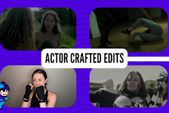 edit a polished reel for actors, artists, and performers