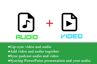 edit and sync video and audio files