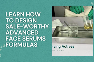 teach you to create retail grade face serum formulas