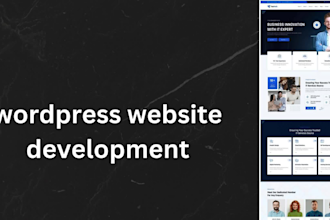 design responsive modern professional and custom wordpress landing page